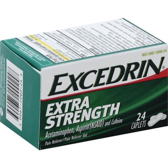 Picture of Excedrin Pain Reliever/pain Reliever Aid Extra Strength Caplets 24 Ct