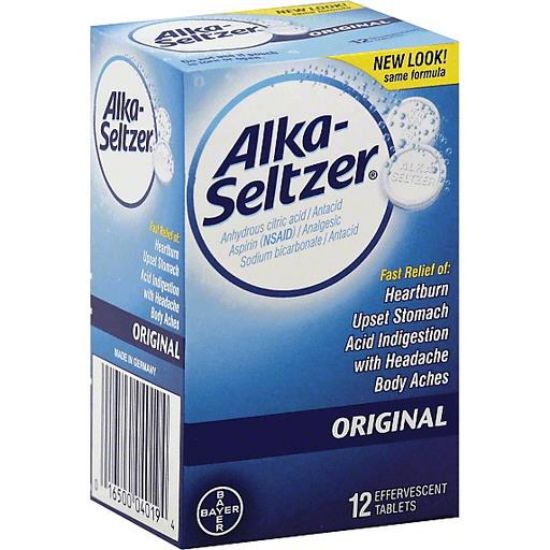 Picture of Alka Seltzer Original Effervescent Tablets 12 Ct
