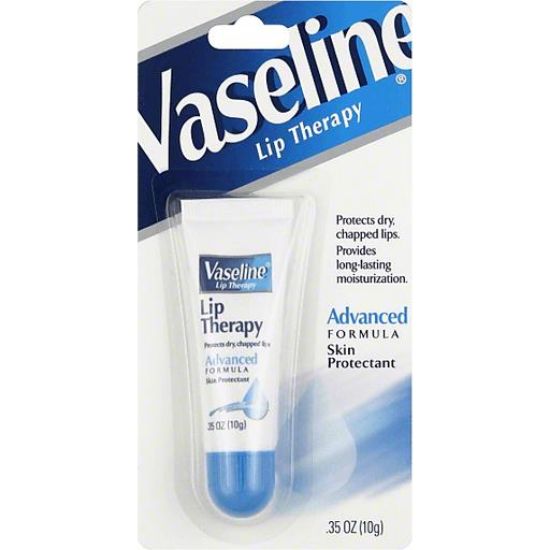 Picture of Vaseline Lip Therapy Skin Protectant Advanced Healing 0.35 Oz