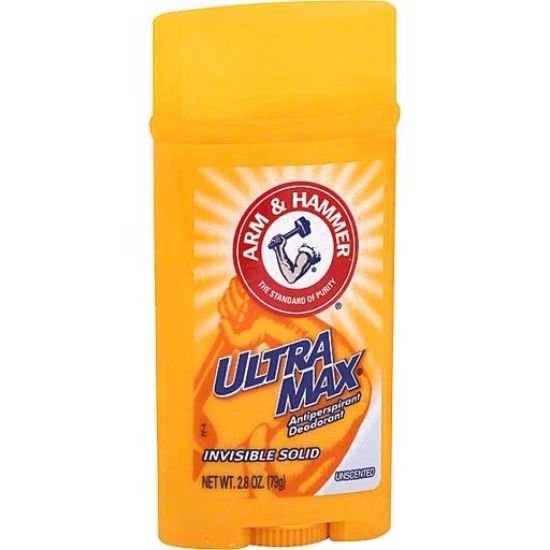 Picture of Arm & Hammer Ultra Max Antiperspirant Deodorant Invisible Solid Unscented 2.8 Oz