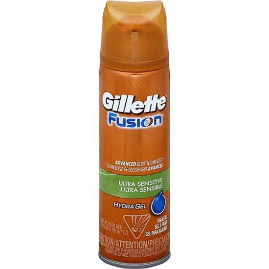 Picture of Gillette Fusion Shave Gel Ultra Sensitive 7 Oz