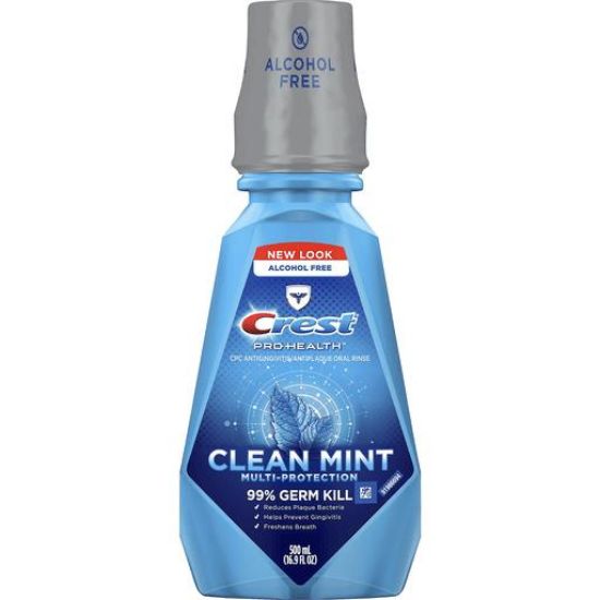 Picture of Crest Pro-health Oral Rinse Multi-protection Clean Mint 500 Ml