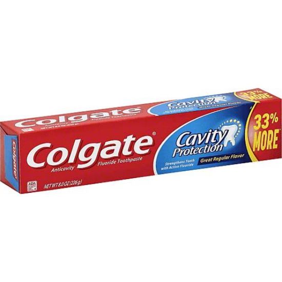 Picture of Colgate Cavity Protection Fluoride Toothpaste Regular Flavor 8 Oz