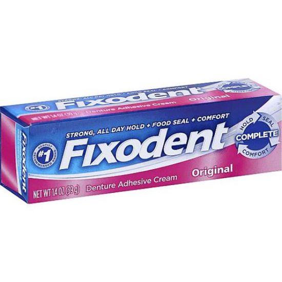 Picture of Fixodent Complete Original Denture Adhesive Cream 1.4 Oz