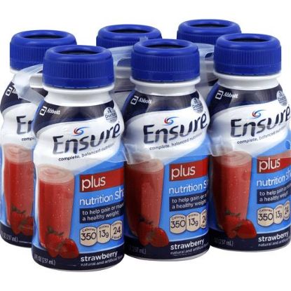 Picture of Ensure Plus Nutrition Shake Strawberry 8 Oz