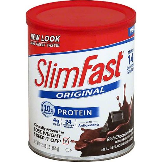 Picture of Slimfast Original Meal Replacement Shake Mix Rich Chocolate Royale 12.8 Oz