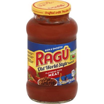 Picture of Ragu Old World Style Flavored With Meat Sauce 24 Oz