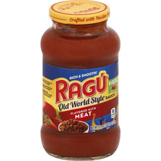 Picture of Ragu Old World Style Flavored With Meat Sauce 24 Oz