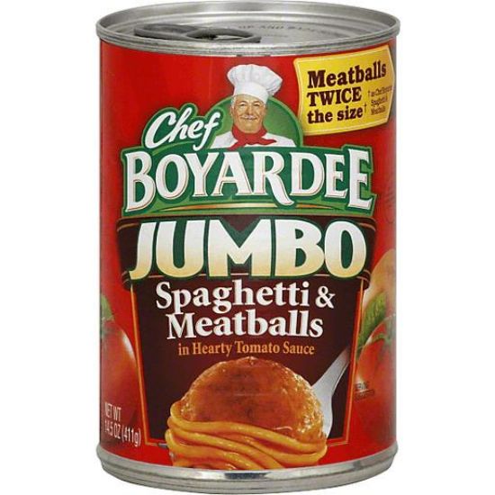 Picture of Chef Boyardee Jumbo Spaghetti & Meatballs 15 Oz