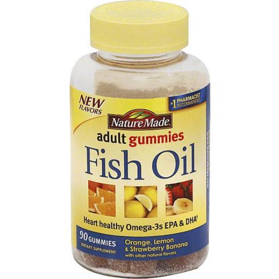 Picture of Nature Made Fish Oil Strawberry Lemon & Orange Gummies 90 Ct