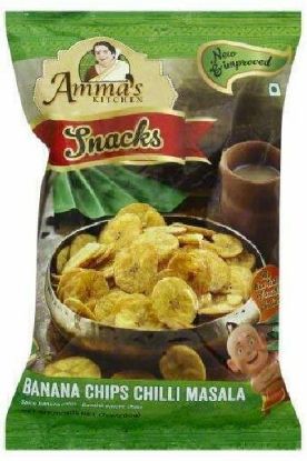 Picture of Amma/'s Kitchen Banana Chips Chilli Masala 200 Grams