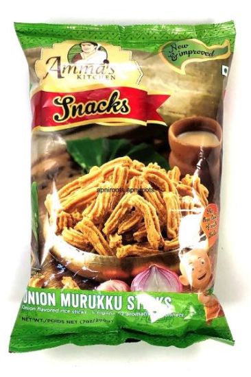 Picture of Amma/'s Kitchen Onion Murukku Sticks 200 Grams