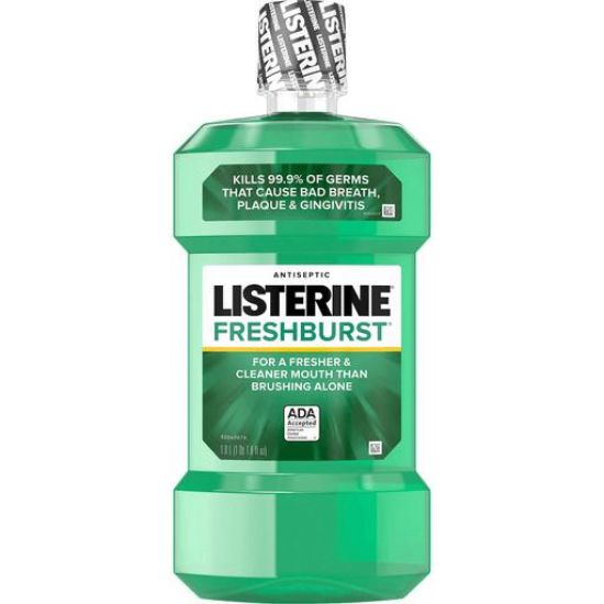 Picture of Listerine Mouthwash Liquid Spearmint 33.8 Oz