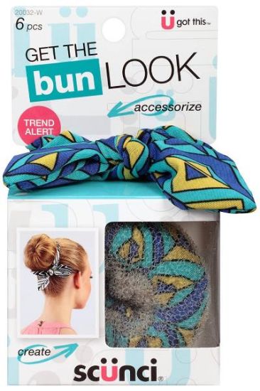 Picture of Scunci Bejeweled Bun Kit 1 Pc