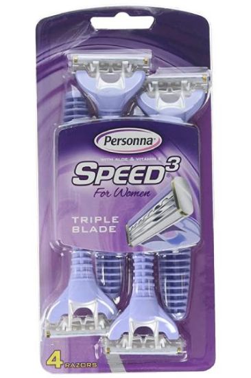 Picture of Personna Speed 3 For Women Triple Blade 4 Pk