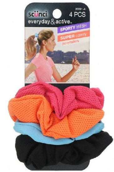 Picture of Scunci Active Mixed Twister 4 Ct