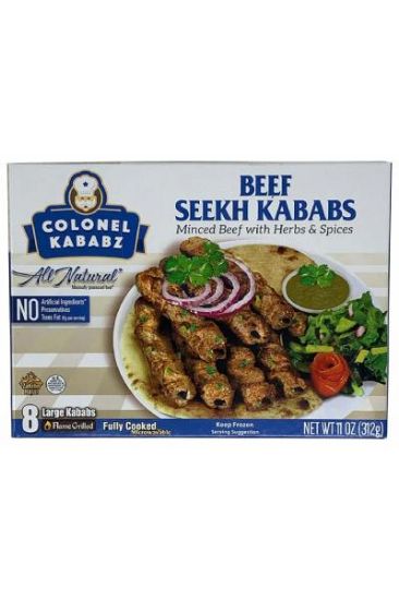 Picture of Colonel Kababz Beef Seekh Kababs 11 Oz