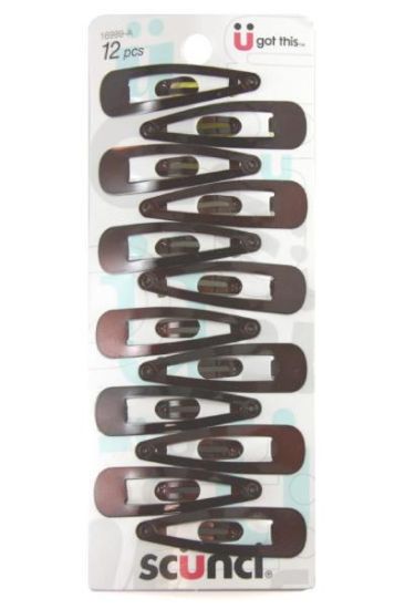 Picture of Scunci Brown Barrettes 1 Pc