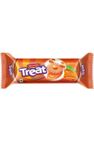 Picture of Britannia Treat Cream Orange 100 Grams