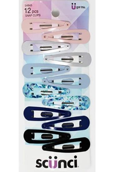Picture of Scunci Snap Clips 12 Pc