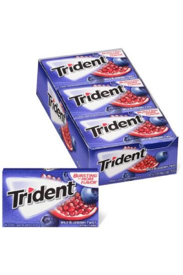 Picture of Trident Wild Blueberry Twist 14 Sticks