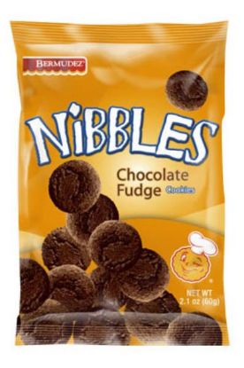 Picture of Bermudez Nibbles Chocolate Fudge Cookies 60 Grams