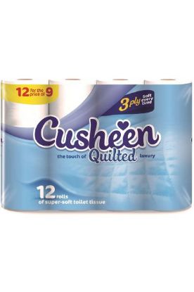 Picture of Cusheen Quilted 3 Ply Scent Tissue 12 Roll
