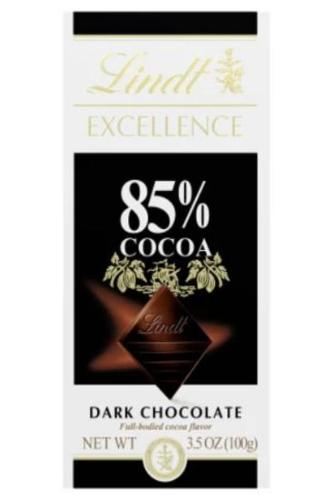 Picture of Lindt 85% Cocoa Dark Chocolate 3.5 Oz