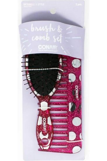 Picture of Conair Detangle & Style Brush/comb Set 2 Pc