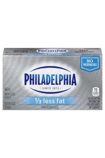 Picture of Philadelphia 1/3 Less Fat Than Cream Cheese 8 Oz