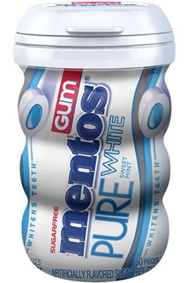 Picture of Mentos Pure White Gum 3.53 Oz