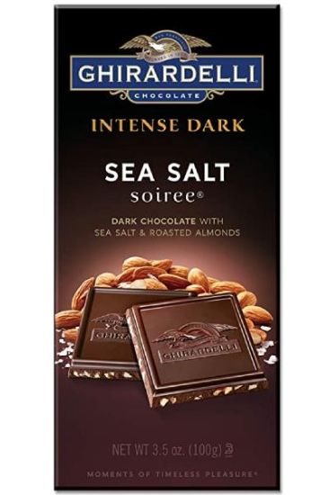 Picture of Ghirardelli Intense Dark Sea Salt Chocolate Bar 3.5 Oz