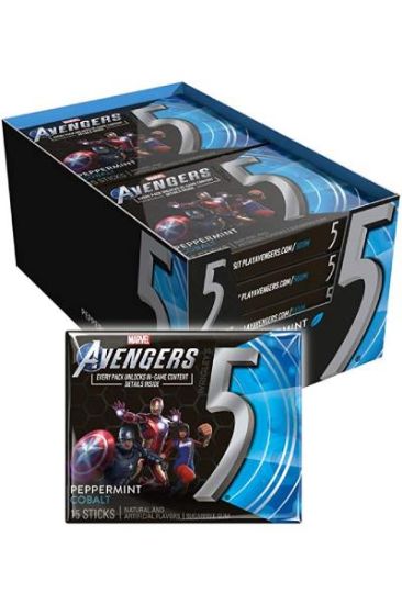 Picture of Wrigleys 5 Cobalt Avengers Gum 3pk 45 Sticks
