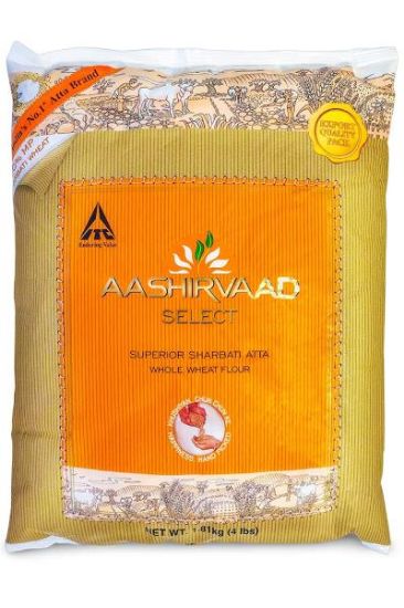 Picture of Aashirvaad Select Superior Sharbati Atta 4 Lbs