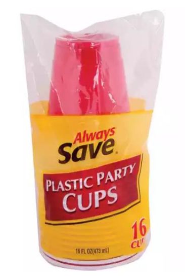Picture of Always Save Plastic Party Cups 16 Oz