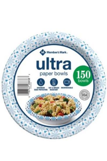 Picture of Members Mark Ultra Paper Bowls 150 Ct