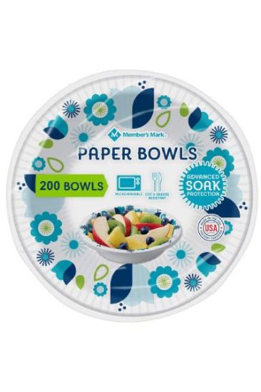 Picture of Members Mark Paper Bowls 200 Ct