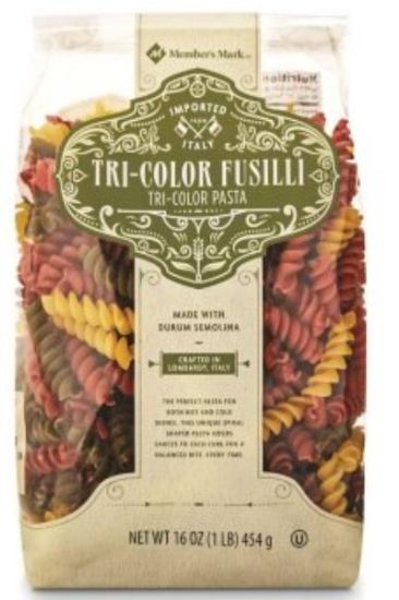Picture of Members Mark Garden Rotini Tri Color Pasta 16 Oz