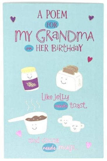 Picture of American Greetings A Poem For Grandma Birthday Card 1 Pc