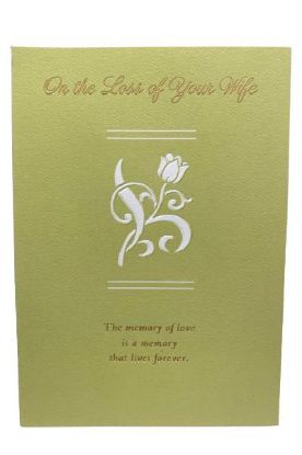 Picture of American Greetings Loss Of Wife Sympathy Card 1 Pc