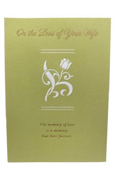 Picture of American Greetings Loss Of Wife Sympathy Card 1 Pc