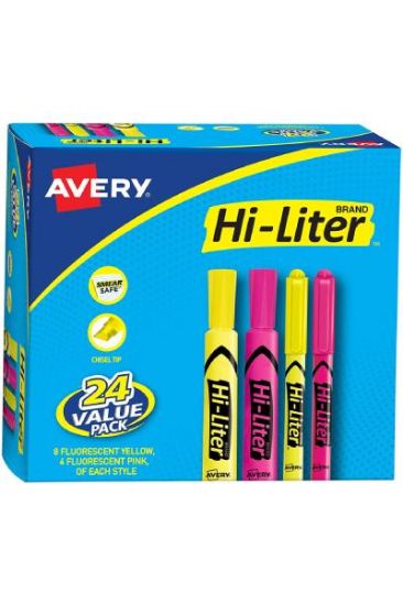 Picture of Avery Assorted Hi-Liter 4 Ct