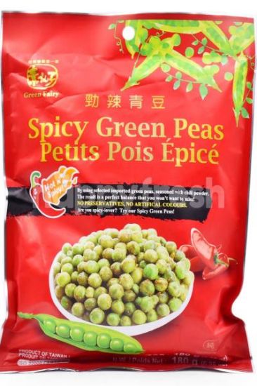 Picture of Green Fairy Spicy Green Peas 6.3 Oz