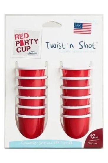 Picture of Twist N Shot Red Party Cup 12 Pc
