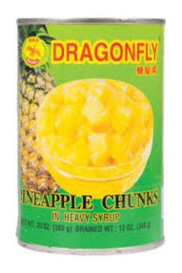 Picture of Dragonfly Pineapple Chunk/Syrup 20 Oz