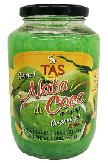 Picture of T.a.s Pandan Nata De Coco Strip 25.4 Oz