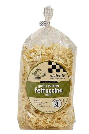 Picture of Al Dente Garlic Parsley Fettuccine Noodles 12 Oz