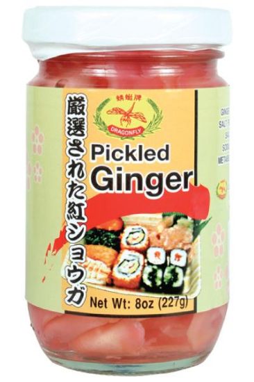 Picture of Dragonfly Slice Pickled Ginger 8 Oz