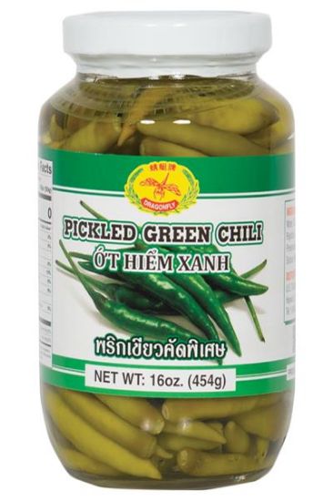 Picture of Dragonfly Whole Green Chilli 16 Oz