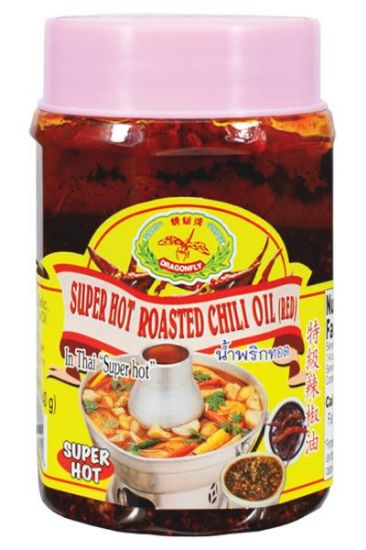 Picture of Dragonfly Super Hot Roasted Chili Oil 12 Oz